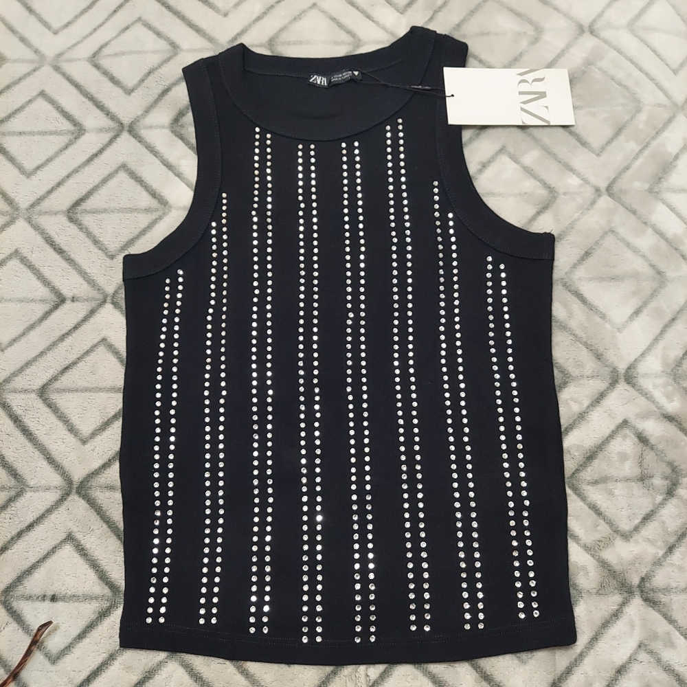 NWT Zara Stretch Knit Top